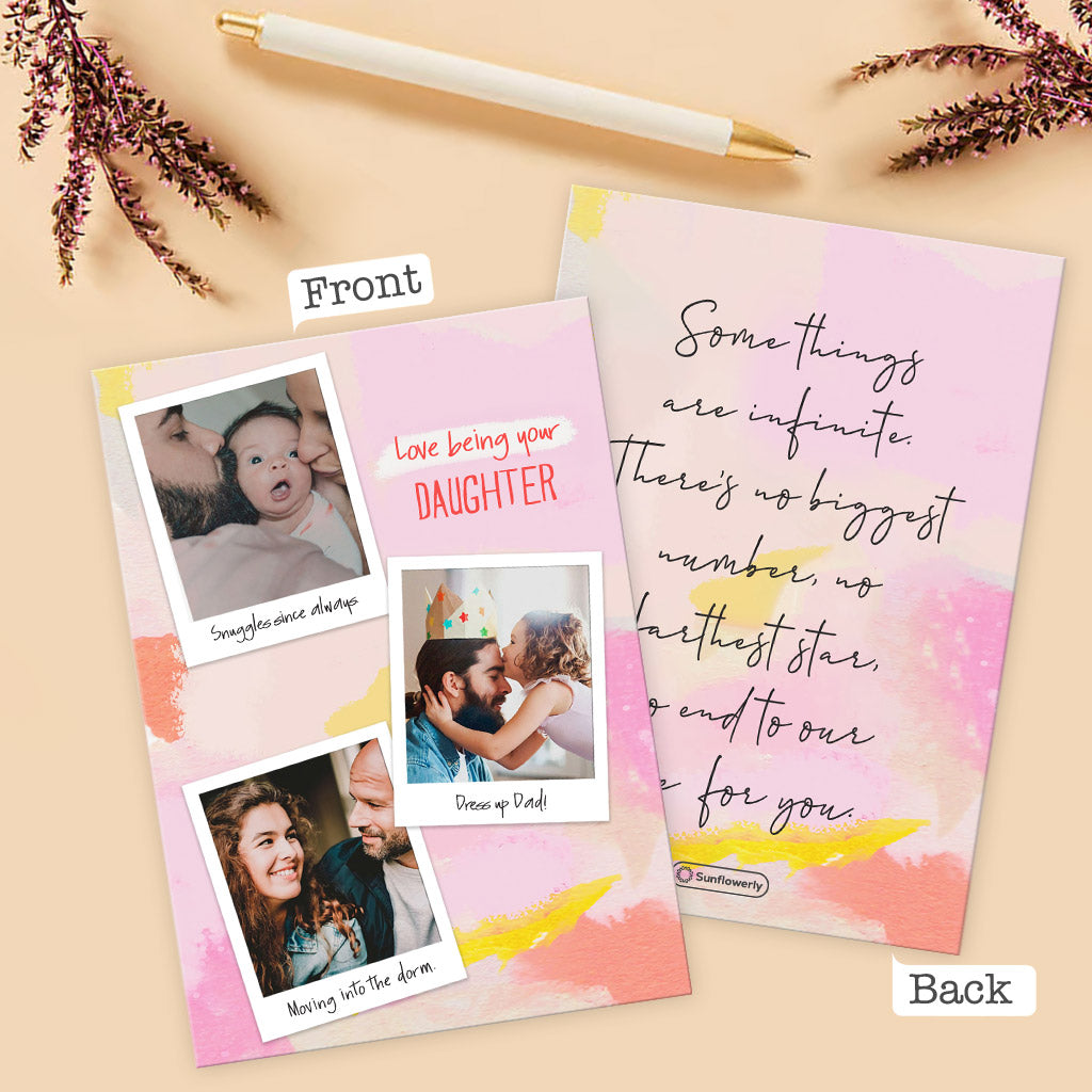 Love Being Your Daughter - Personalized Greeting Card