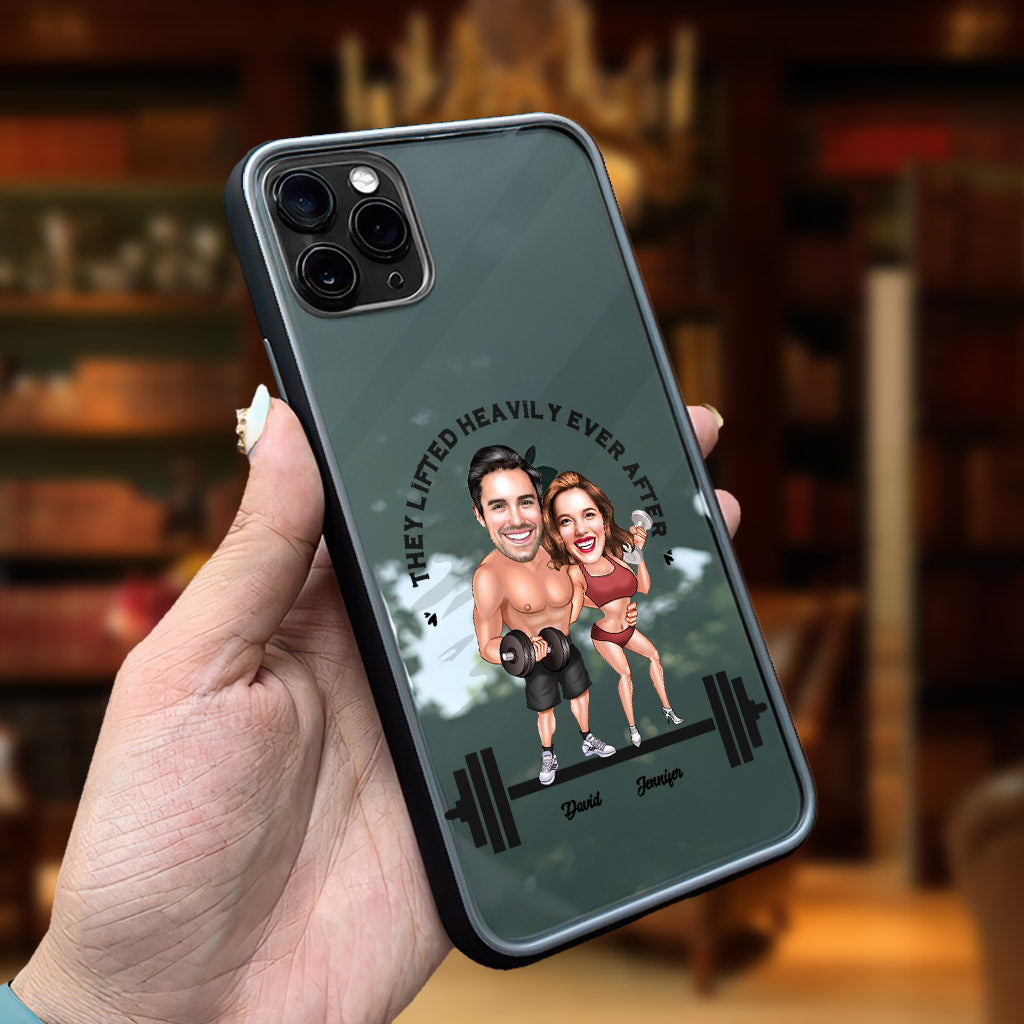 They Lifted Heavily Ever After - Personalized Fitness Clear Phone Case