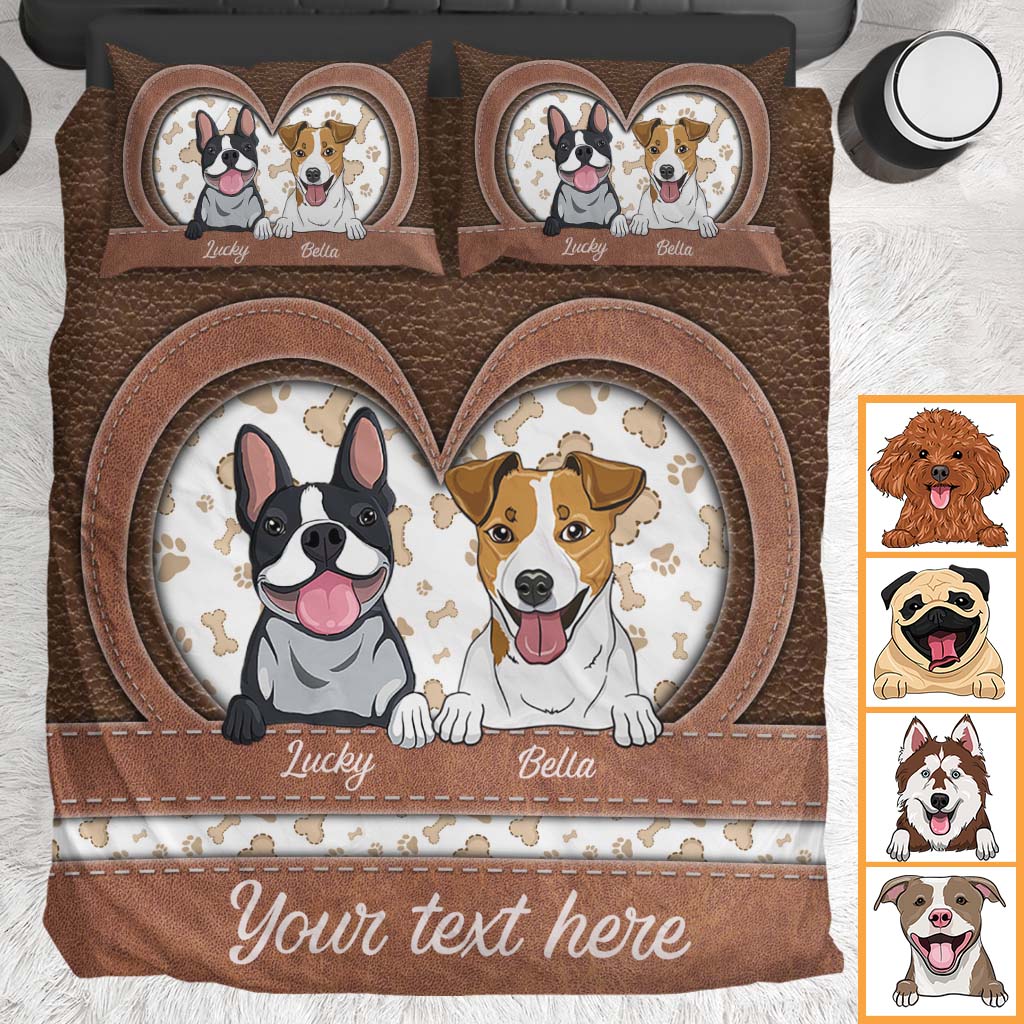 Dog Lovers - Personalized Dog Bedding Set