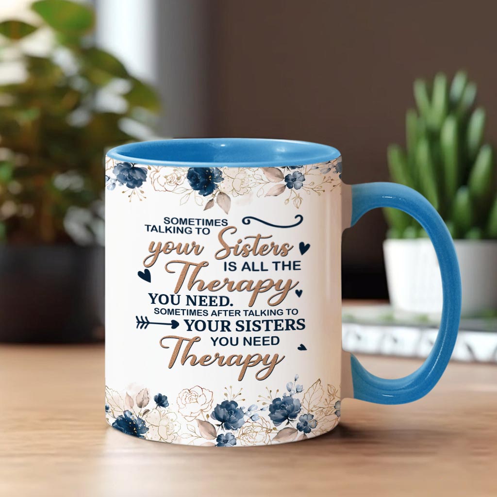 Talking To Your Sister - Personalized Bestie Accent Mug