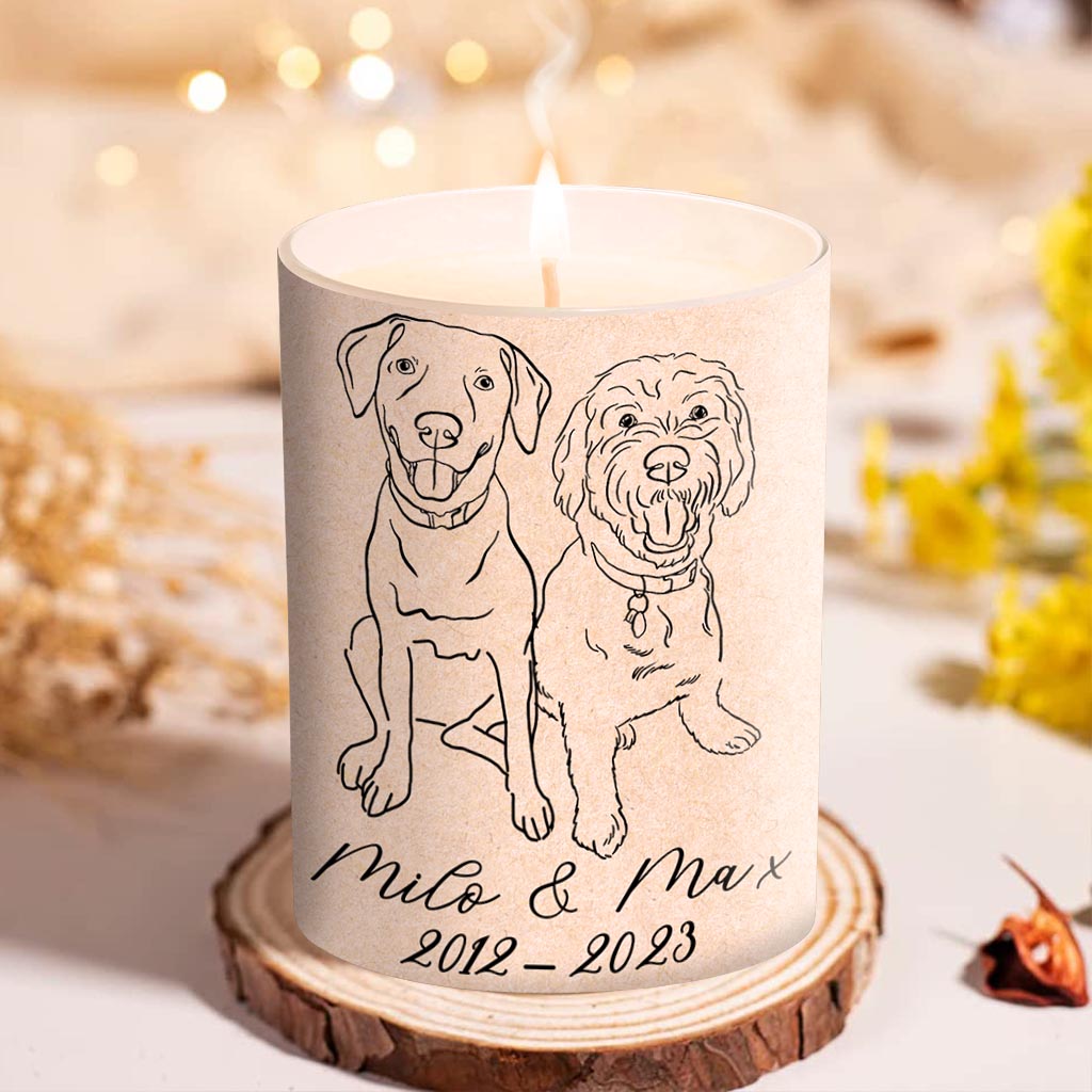 There Are Those Who Continue To Light Up The World - Gift for dog lovers, who lost cat, who lost dog - Personalized Candle With Wooden Lid