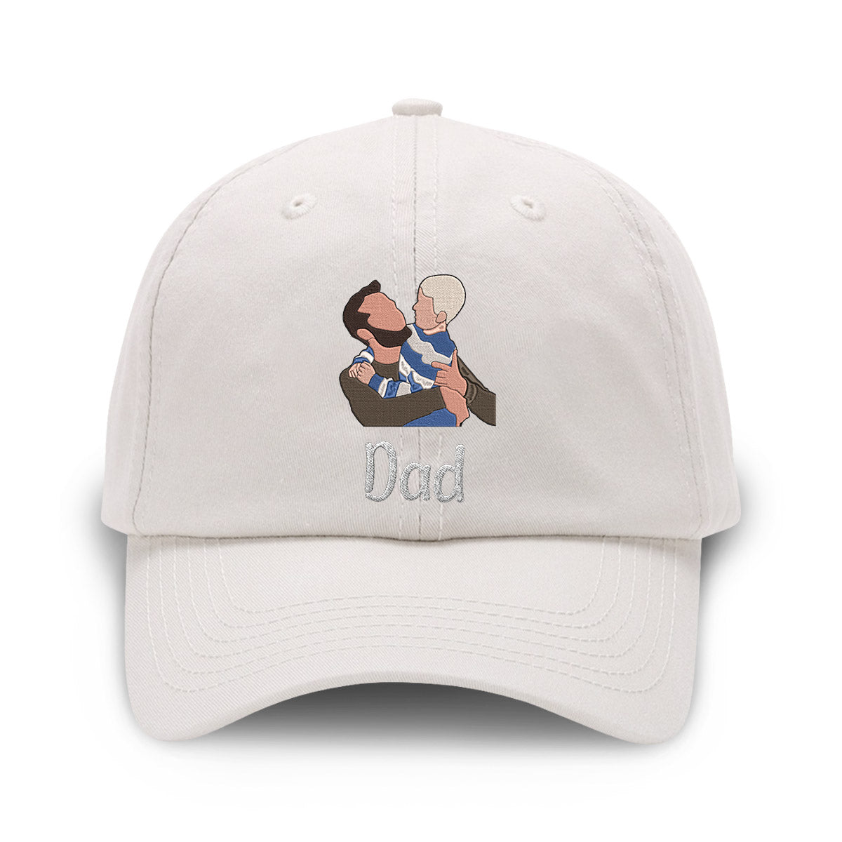 Custom 2D Photo - Personalized Father Embroidered Classic Cap