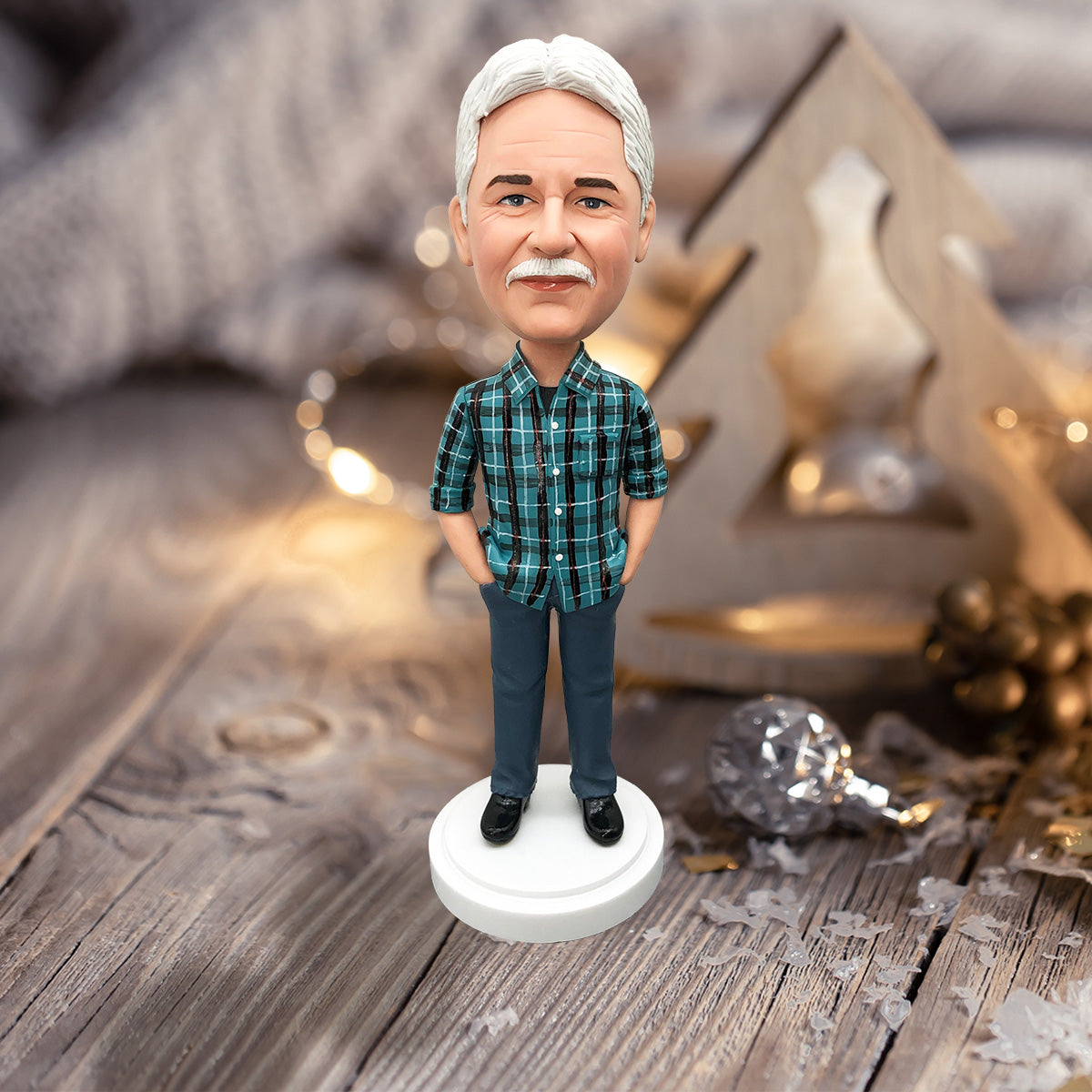 Personalized Step Dad Figure - Gift for step dad - Personalized Bobblehead