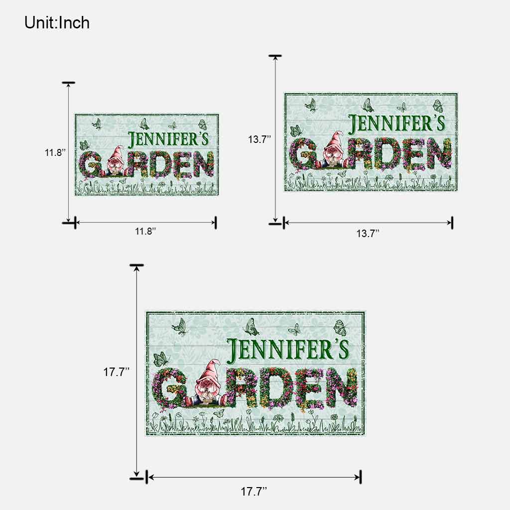 Welcome To My Garden - Personalized Gardening Custom Shaped Wood Sign