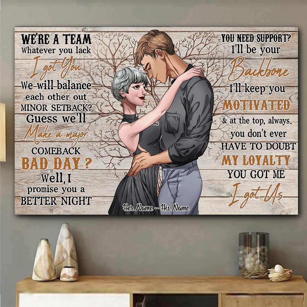 Disover We're Team - Personalized Couple Poster