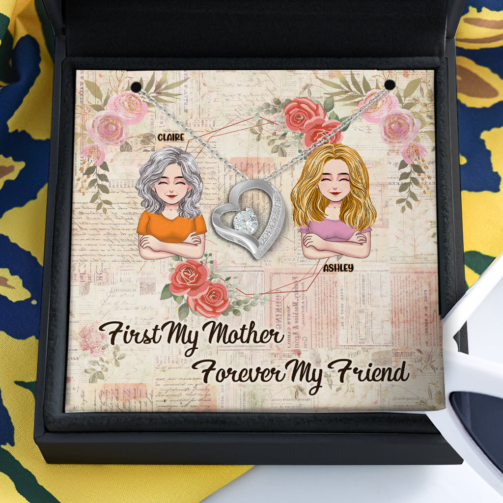 I Love You Mom - Personalized Mother Necklace