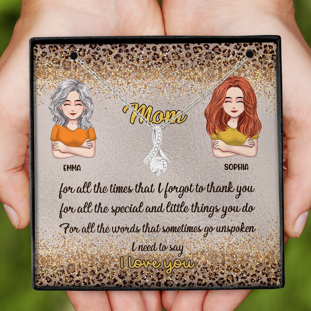 I Love You - Personalized Mother's day Mother Necklace