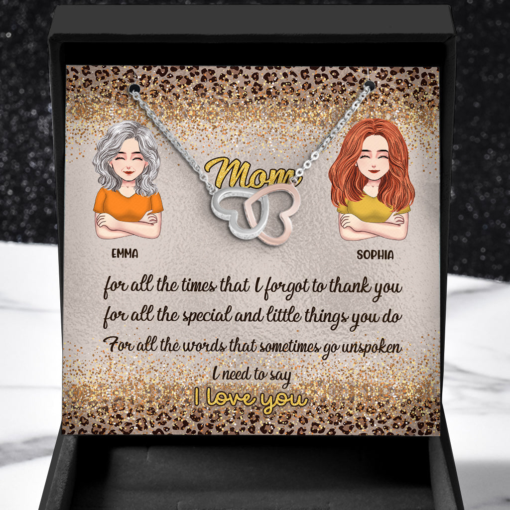 I Love You - Personalized Mother's day Mother Necklace