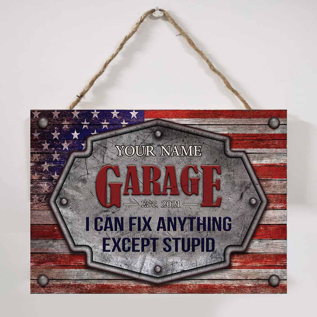 I Can Fix Anything - Mechanic Personalized Rectangle Metal Sign
