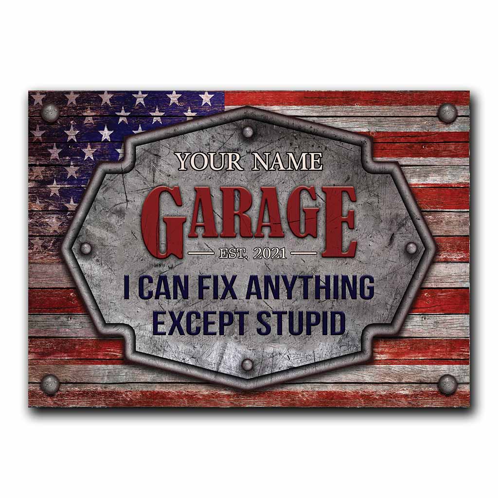 I Can Fix Anything - Mechanic Personalized Rectangle Metal Sign