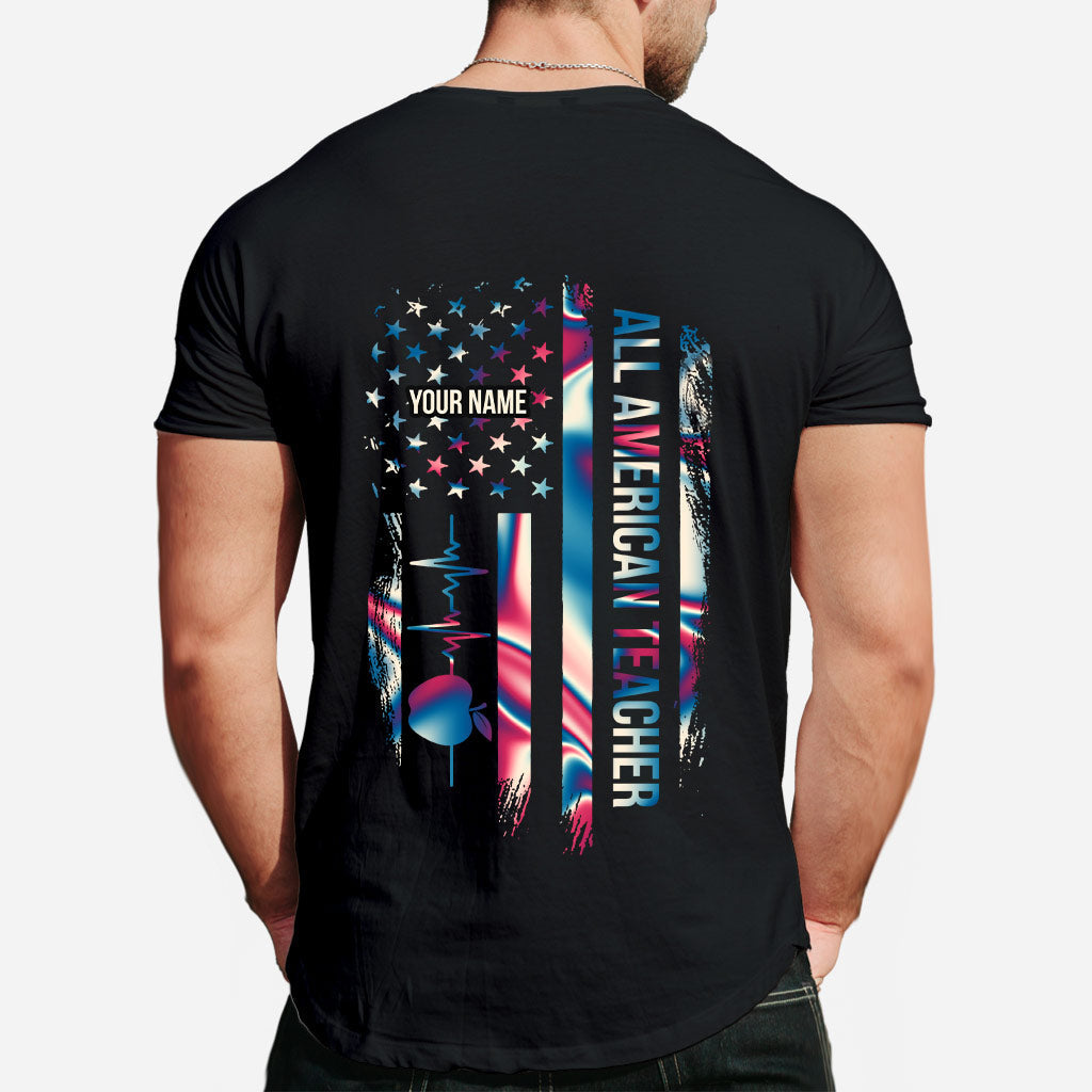 Proud Teacher - Personalized Independence Day T-shirt