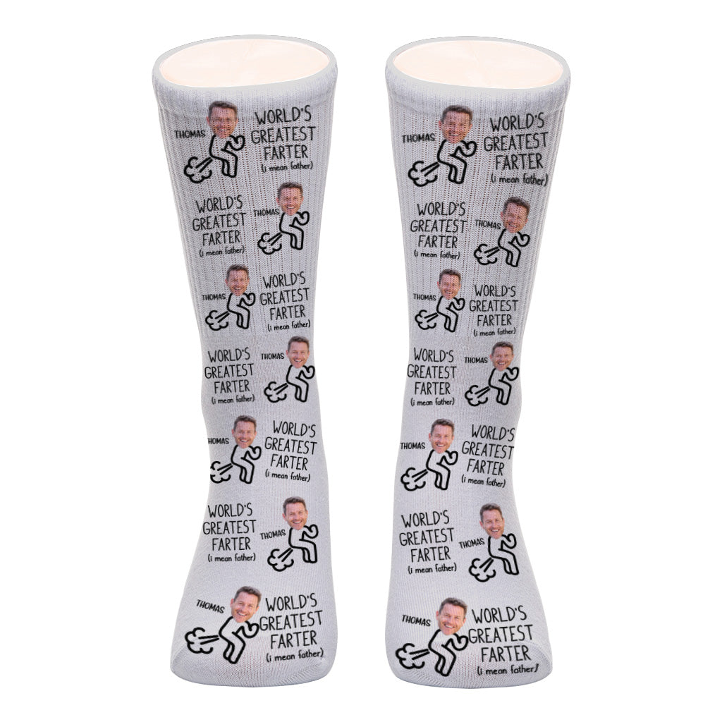 World’s Greatest Farter - Personalized Father Socks