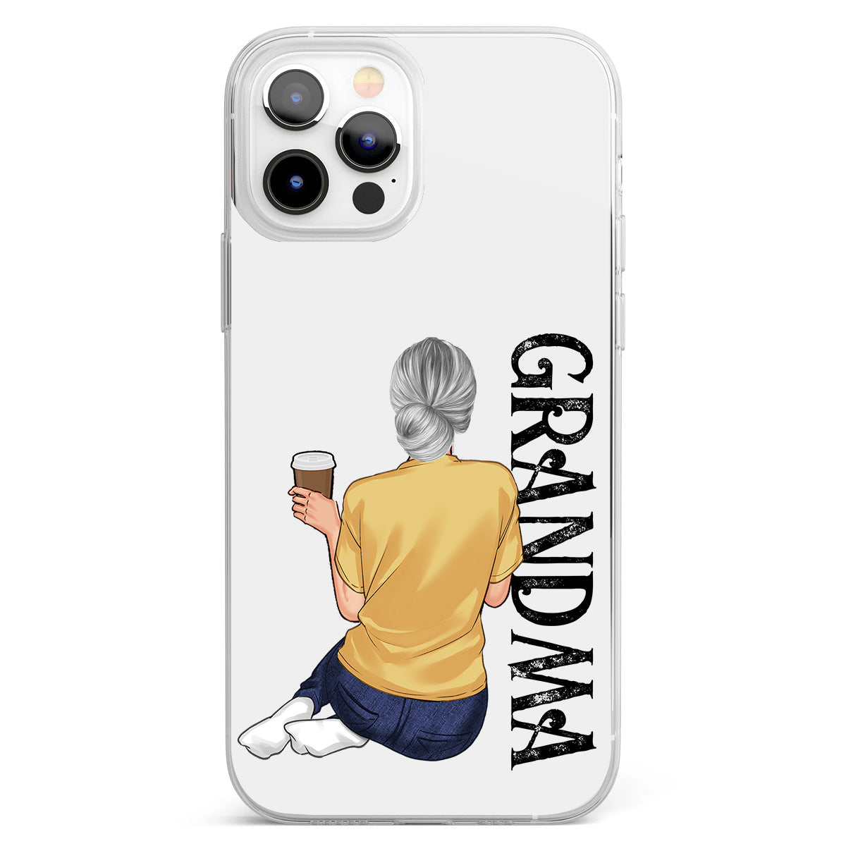 Best Nana Ever - Personalized Grandma Clear Phone Case