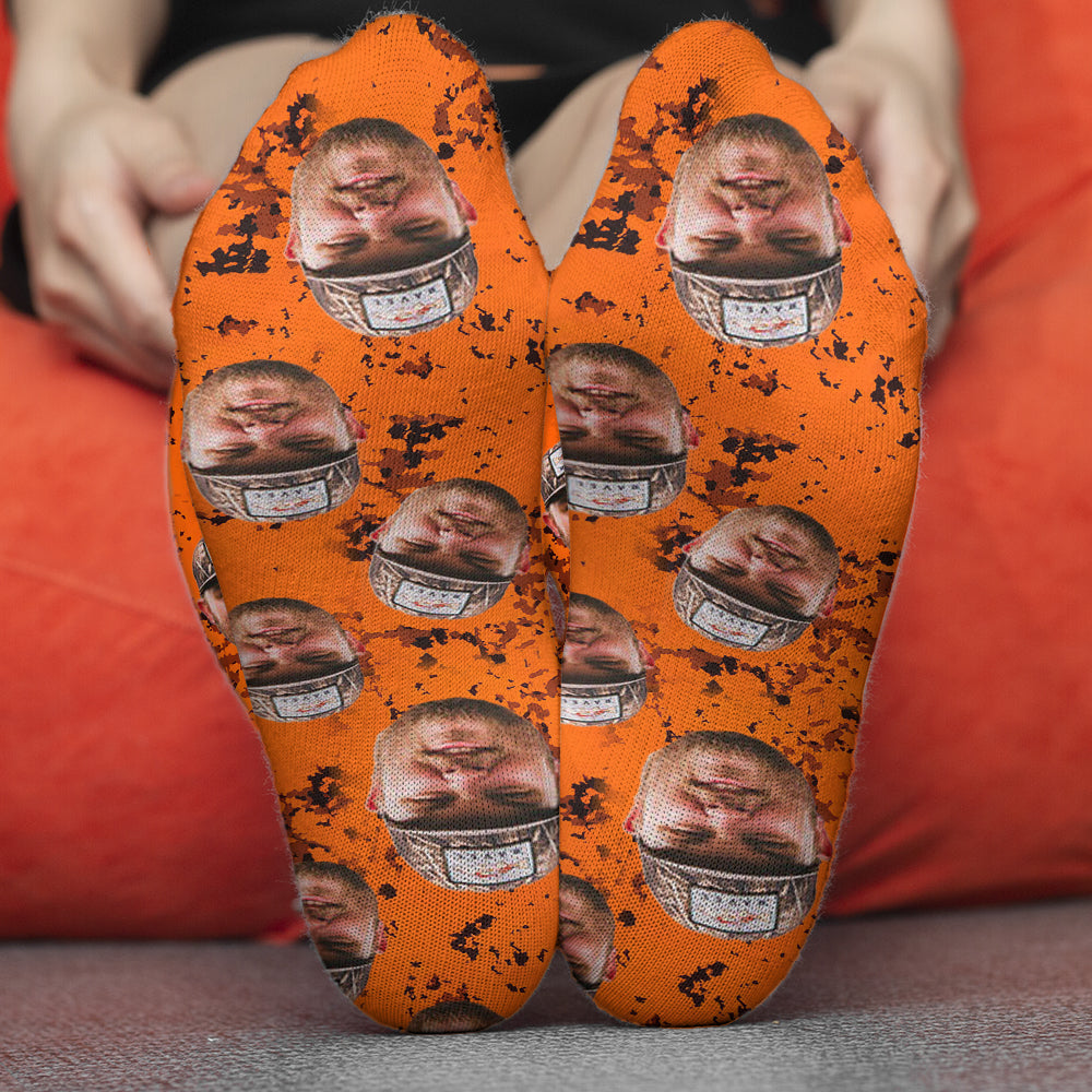 Lucky Hunting Socks Orange - Personalized Hunting Socks