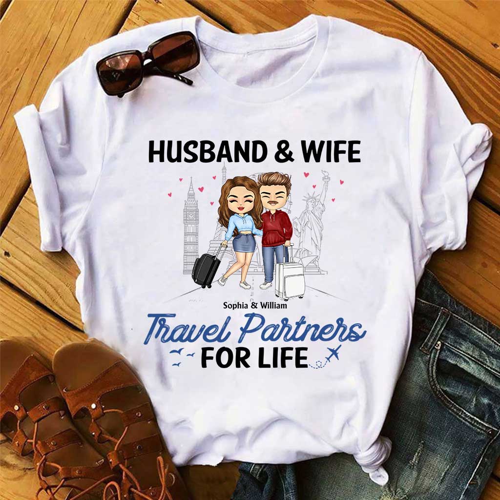 Travel Patterns - Personalized Couple T-shirt and Hoodie