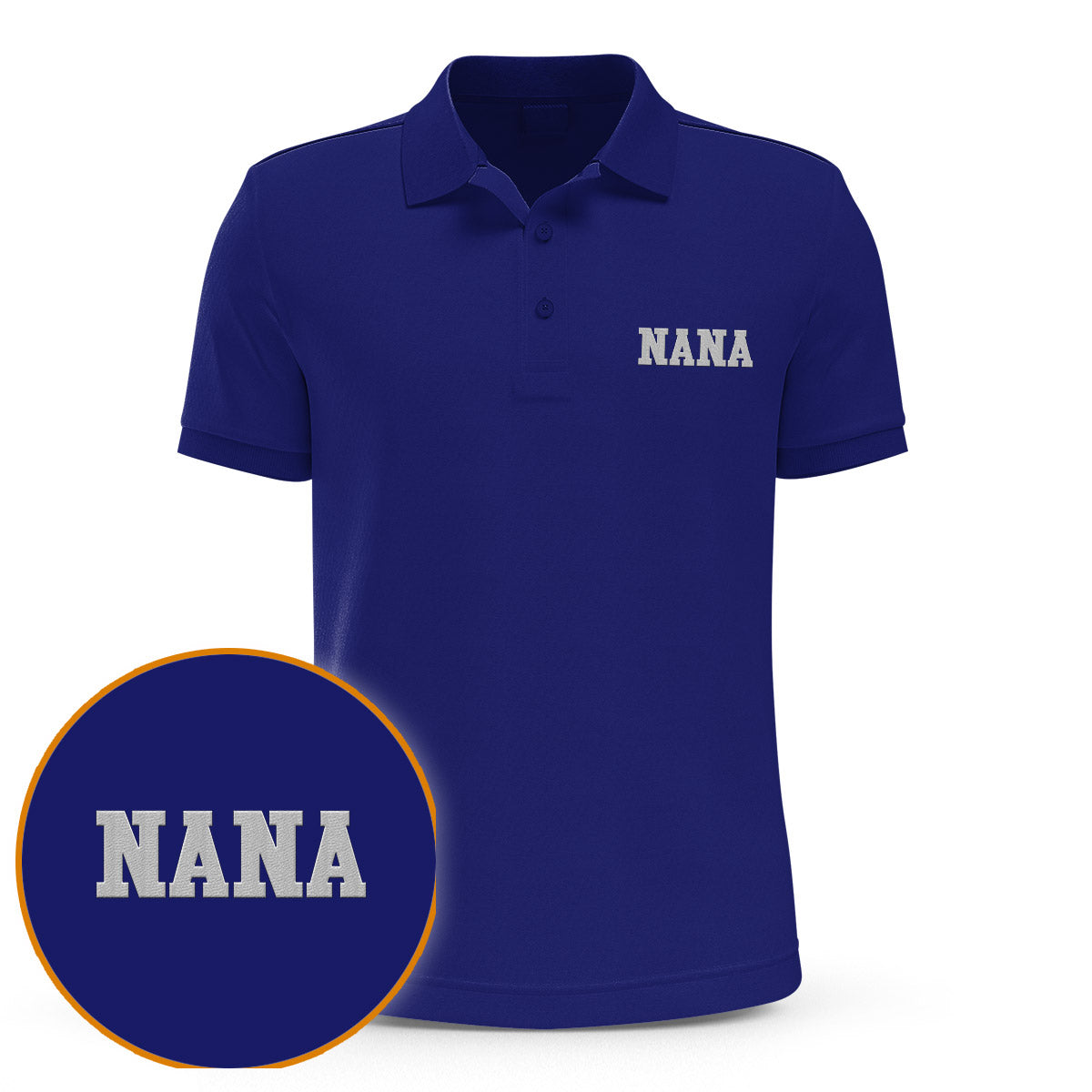 Custom Name - Personalized Grandma Embroidered Polo Shirt