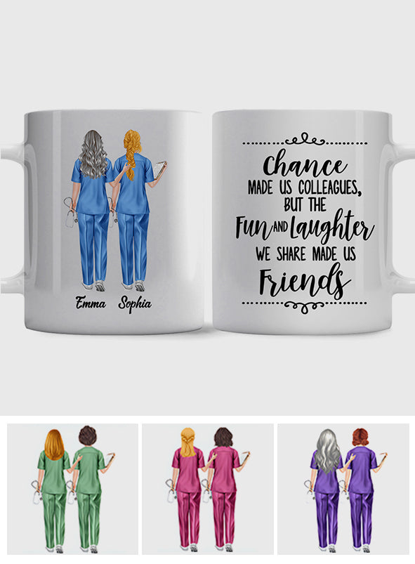 The Fun And Laughter We Share - Personalized Nurse Mug
