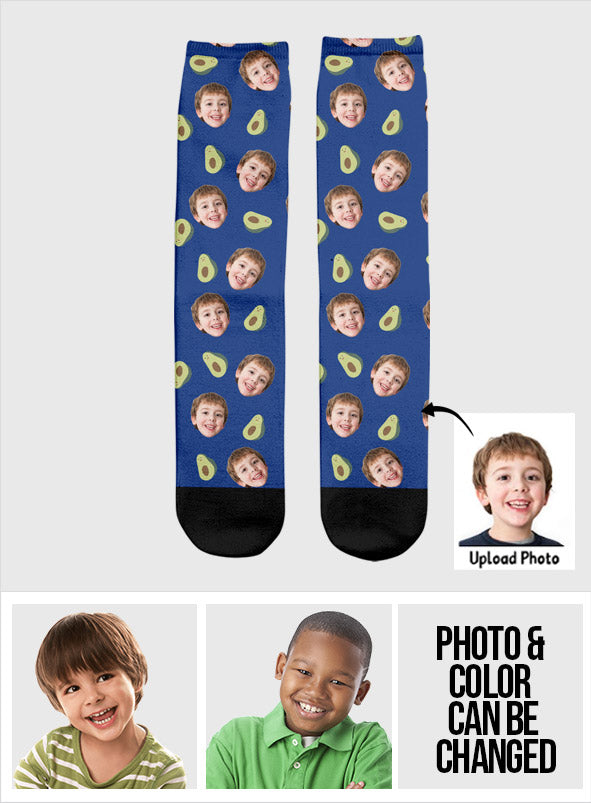 Funny Icon Pattern - Personalized Kid Socks