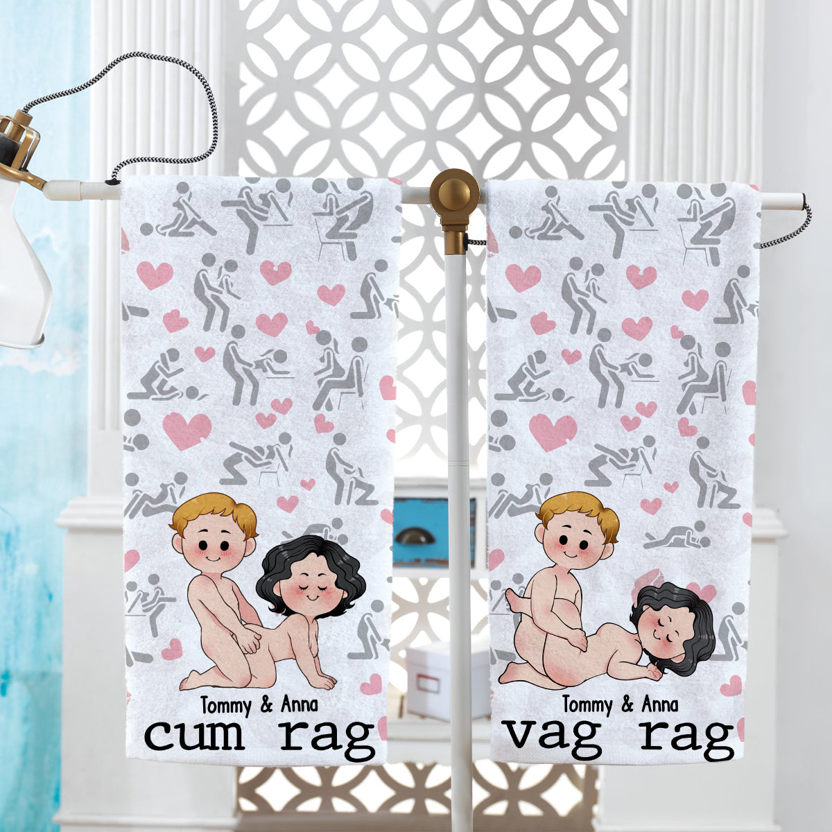 Cum Rag - Personalized Couple Towel