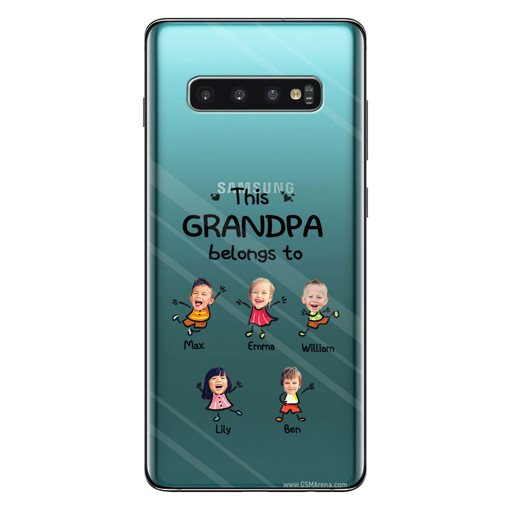 This Grandpa Belongs To - Personalized Grandpa Clear Phone Case