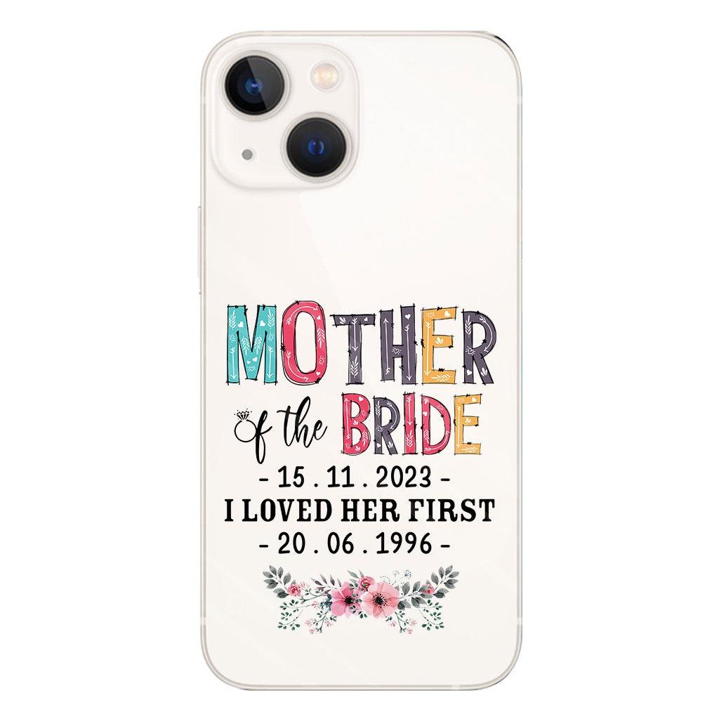 Mother Of The Bride - Personalized Mother Clear Phone Case