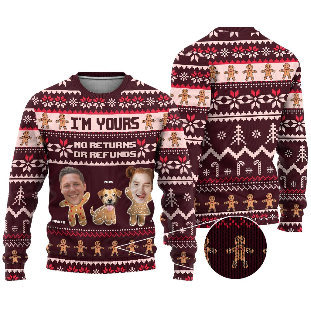 I'm Yours - Personalized Couple Ugly Sweater