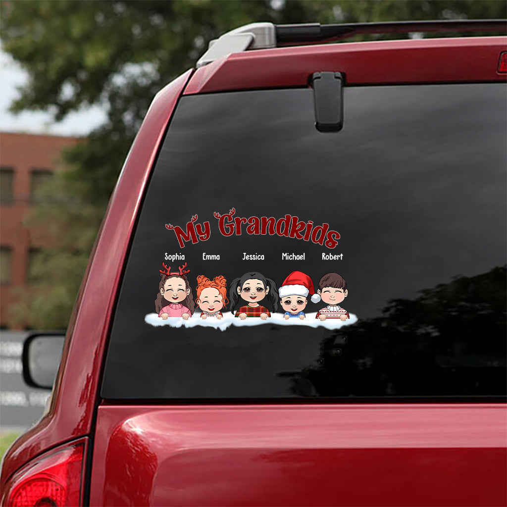 Our Christmas - Personalized Grandma Decal Die Cut