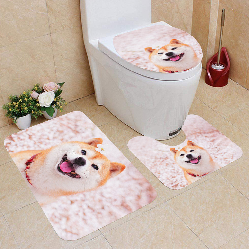 Any Pet Photo - Personalized Dog Bathroom Mats Set