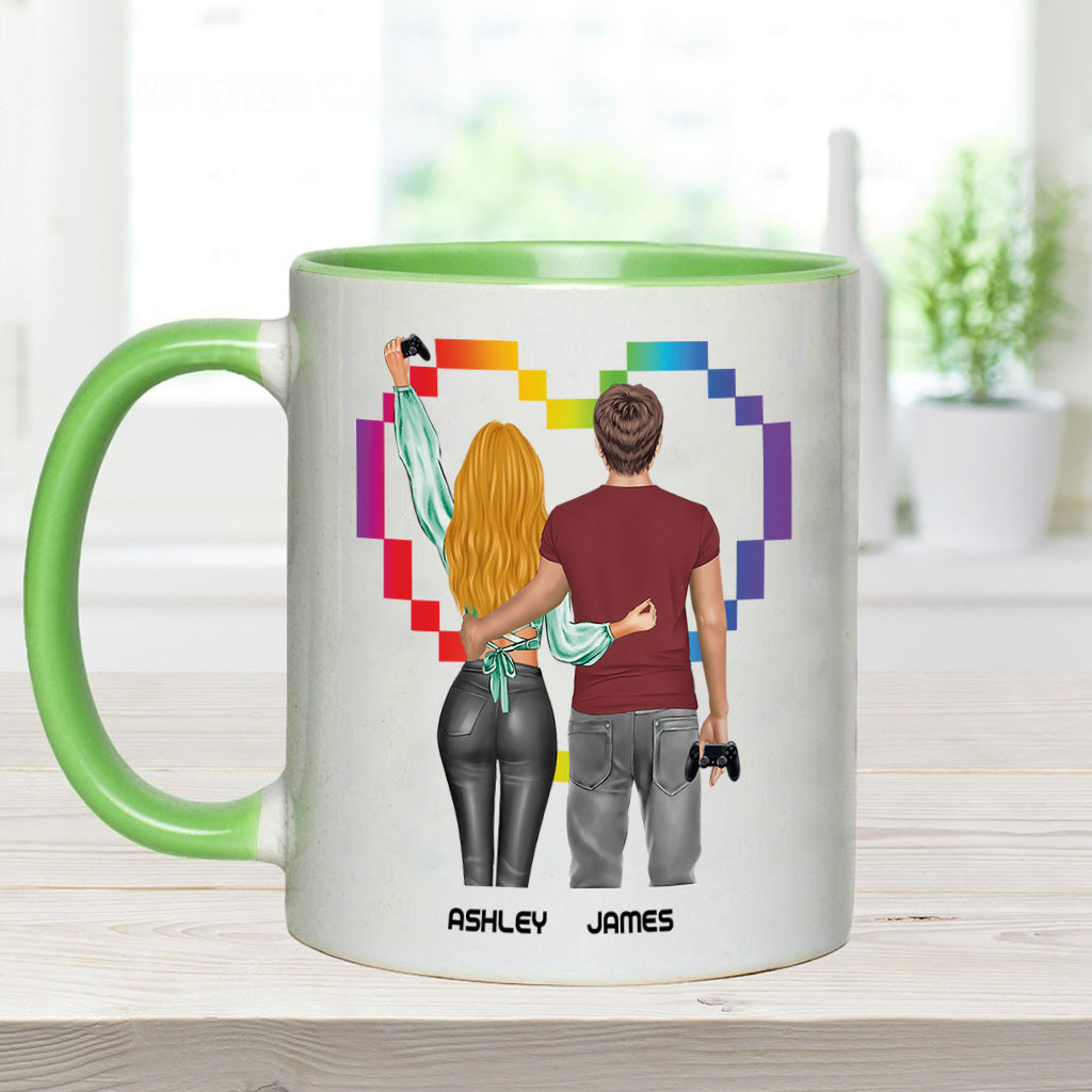 I Will Always Be Your Player Two - Personalized Video Game Accent Mug