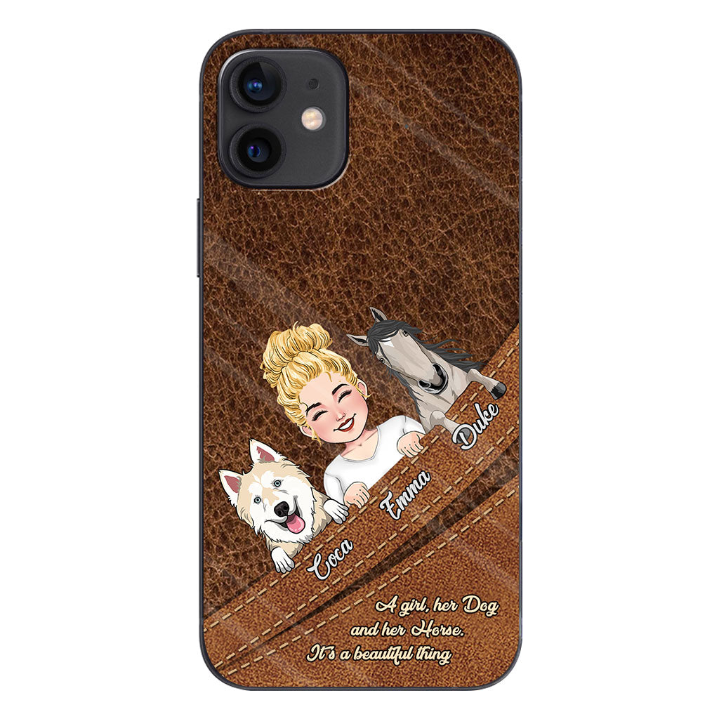 What A Beautiful Thing - Personalized Horse Phone Case