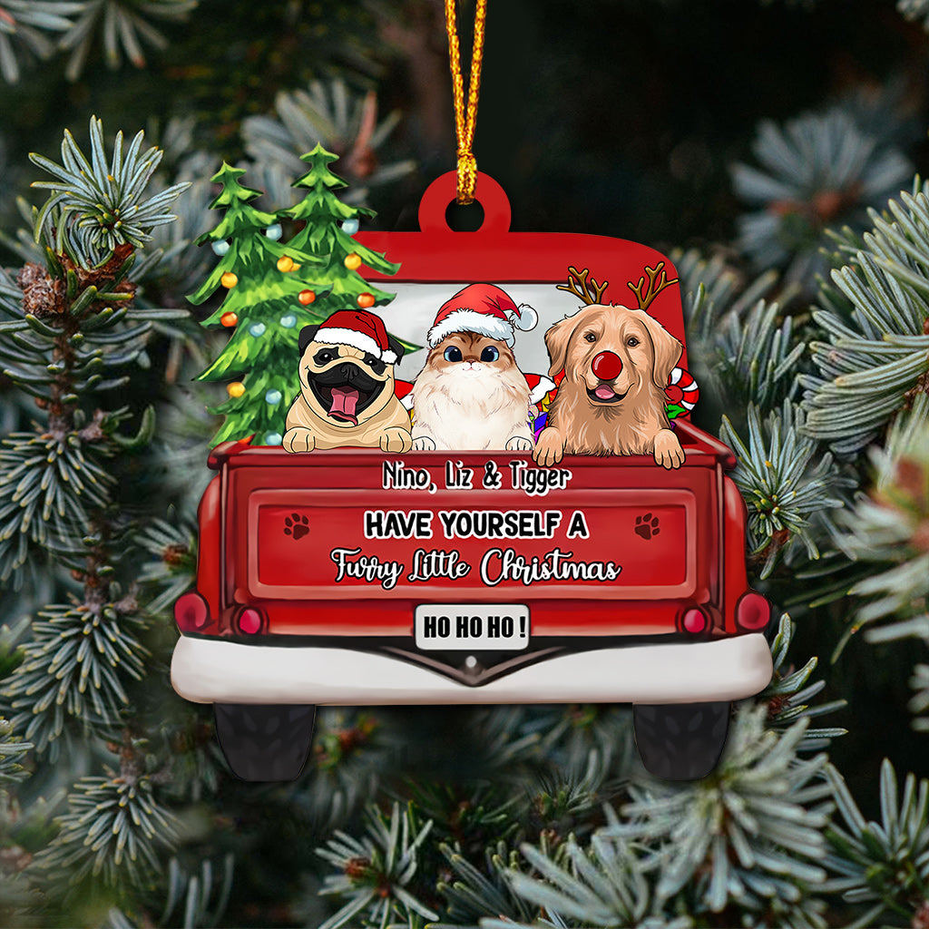 Have Yourself A Furry Little Christmas - Personalized Ornament For