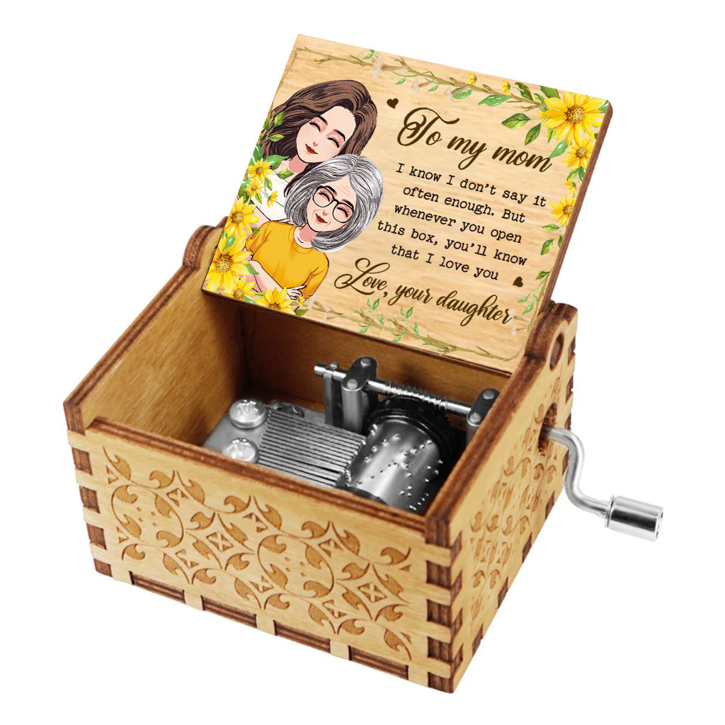 Whenever You Open - Personalized Mother's Day Mother Hand Crank Music Box