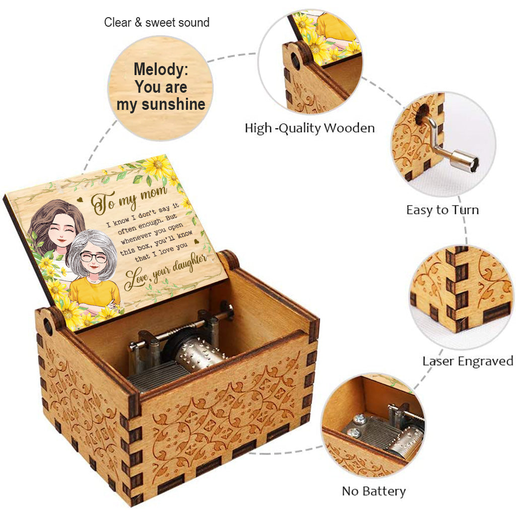 Whenever You Open - Personalized Mother's Day Mother Hand Crank Music Box