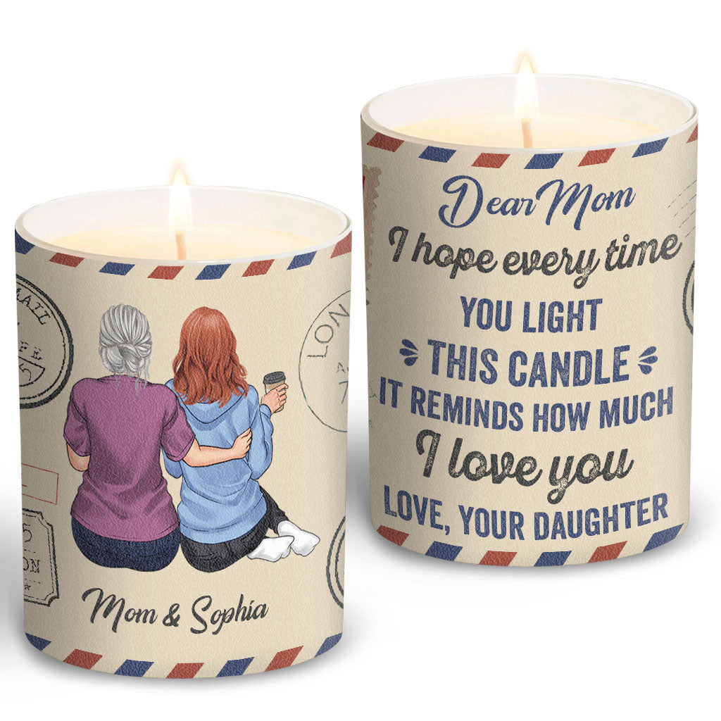 You Are My Sunshine - Personalized Mother's Day Mother Candle With Wooden Lid