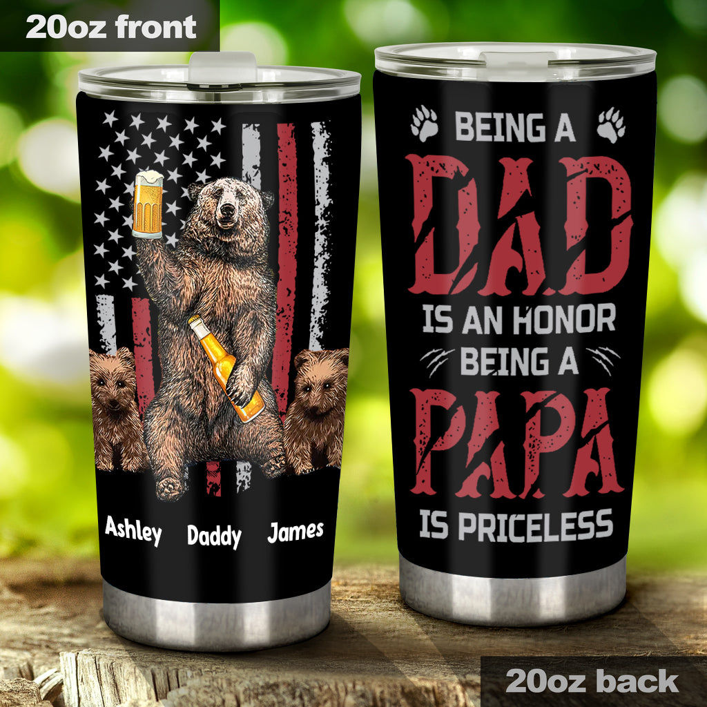 Being A Papa Is Priceless - Personalized Grandpa Tumbler