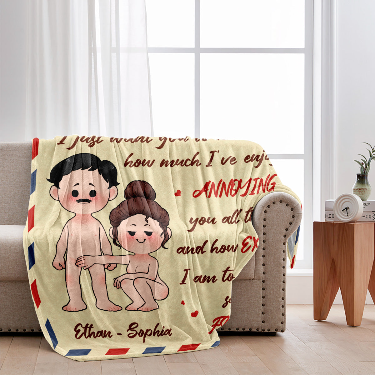 Dear Love Of My Life - Personalized Couple Blanket