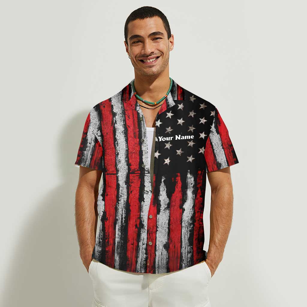 Fishing Freedom - Personalized Independence Day Hawaiian Shirt