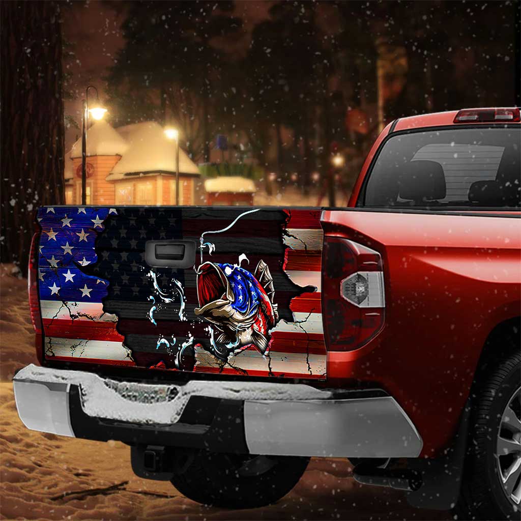 Fishing Freedom - Independence Day Truck Tailgate Decal