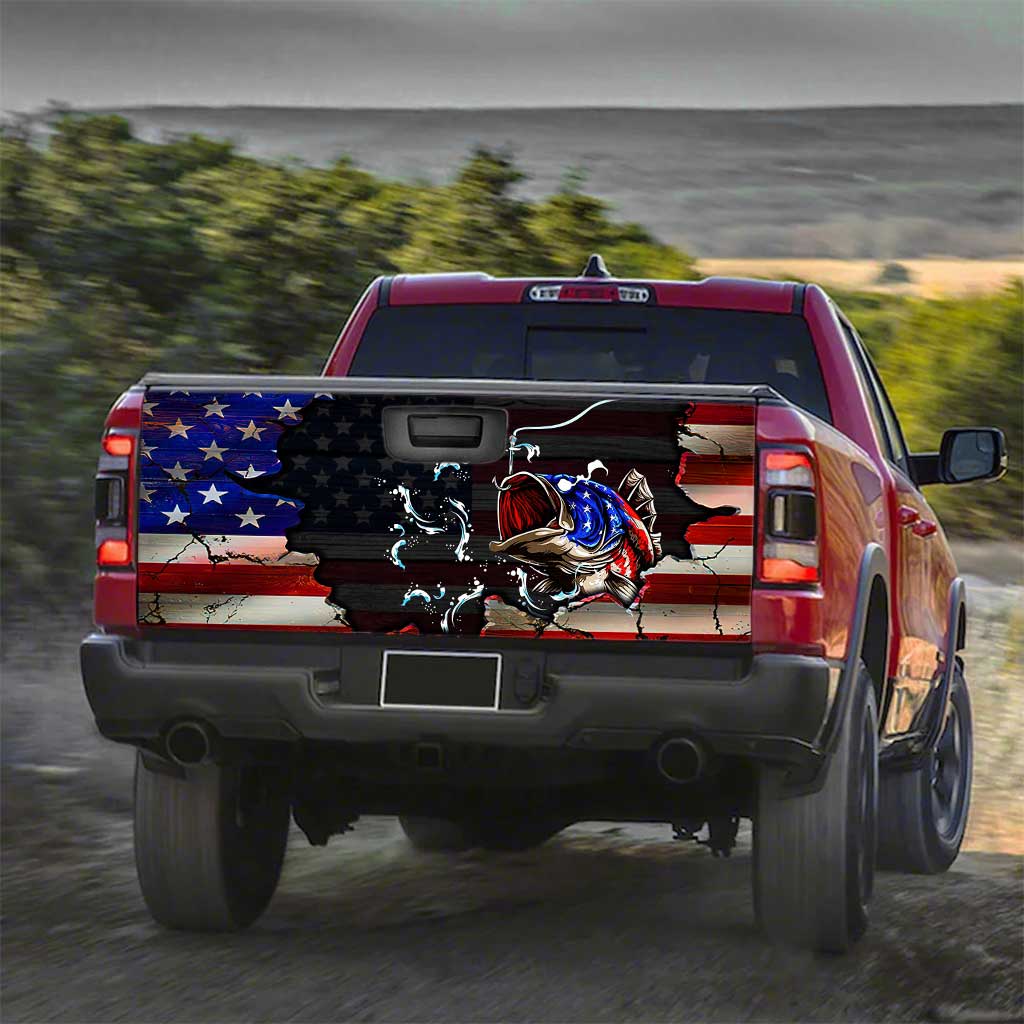 Fishing Freedom - Independence Day Truck Tailgate Decal