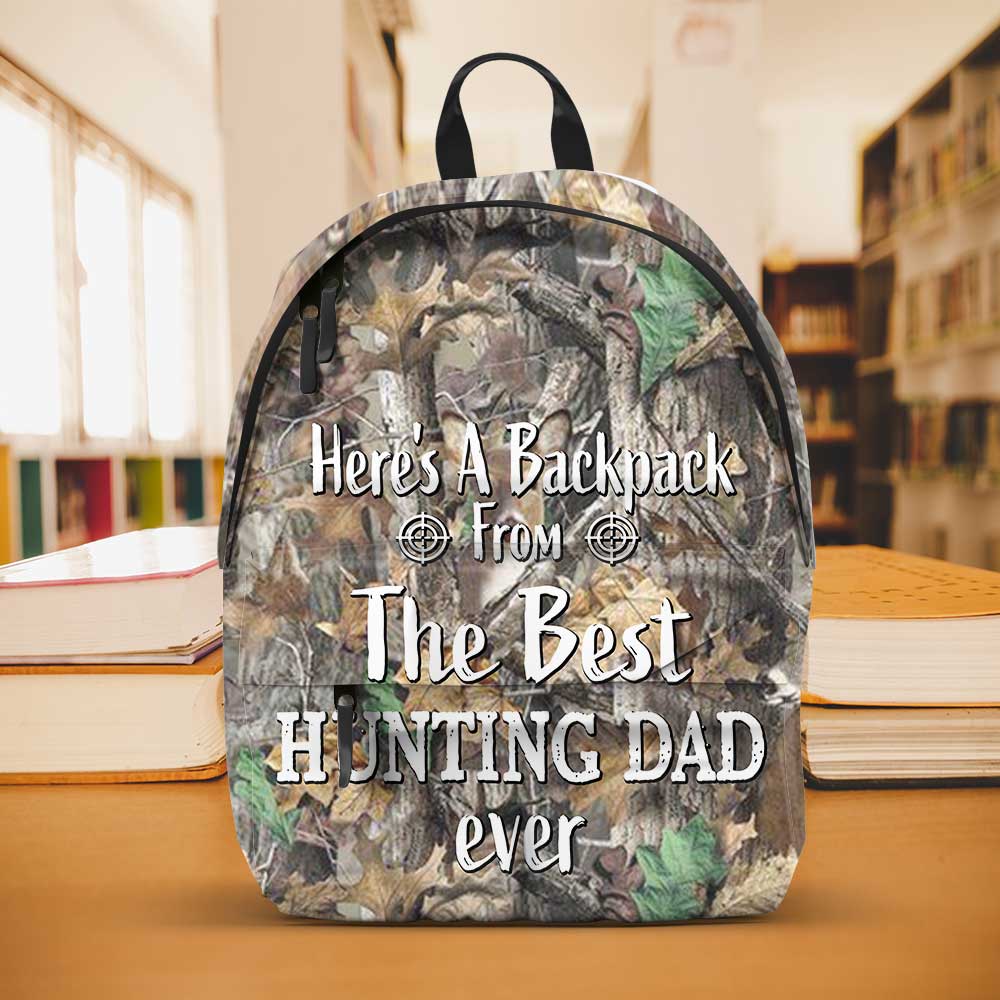 From The Best Hunting Dad Ever - Personalized Hunting Backpack