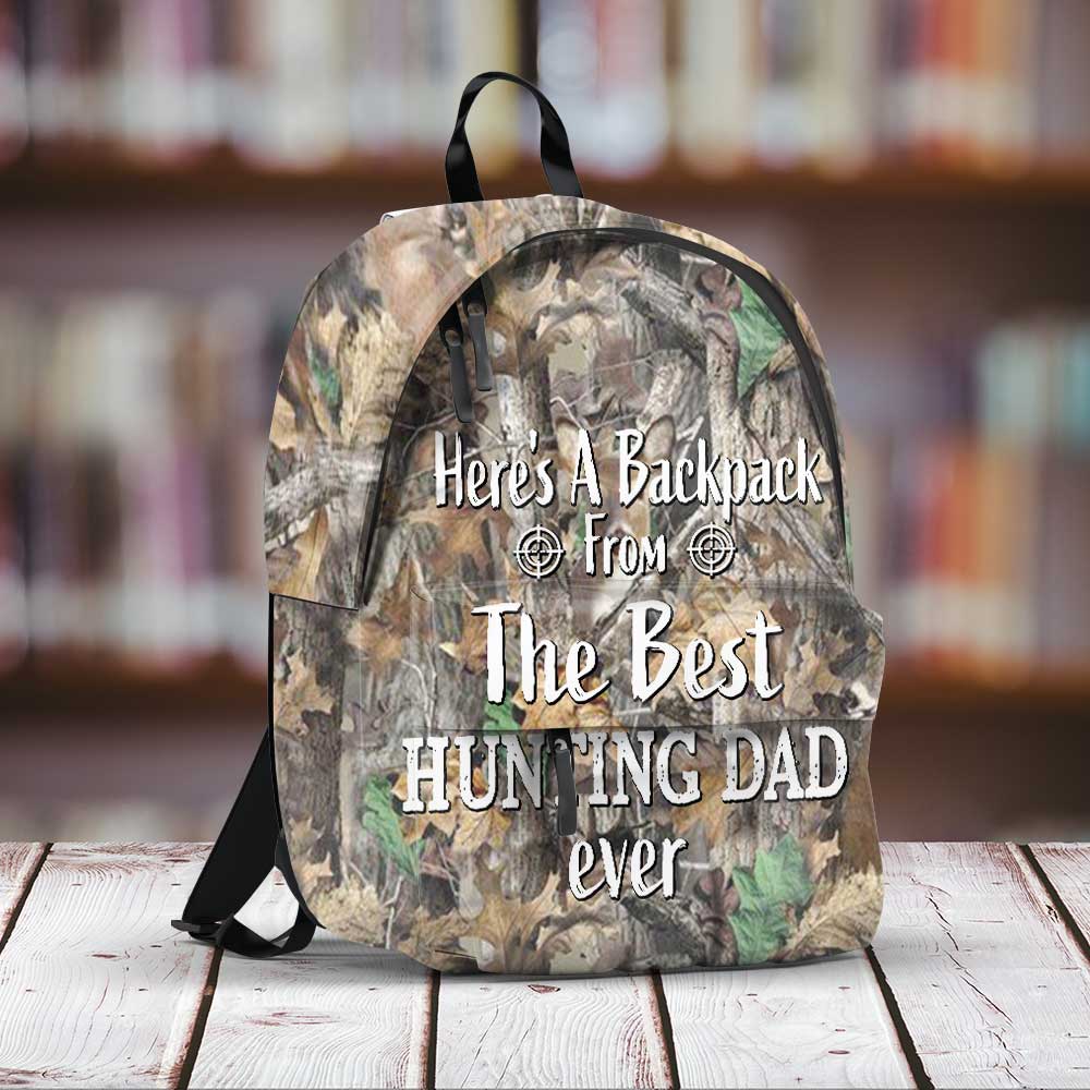 From The Best Hunting Dad Ever - Personalized Hunting Backpack