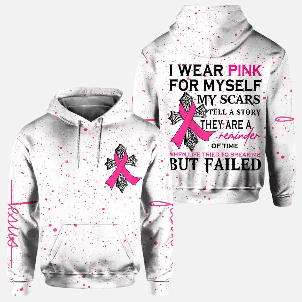 I We Wear Pink - Breast Cancer Awareness All Over T-shirt and Hoodie 1121