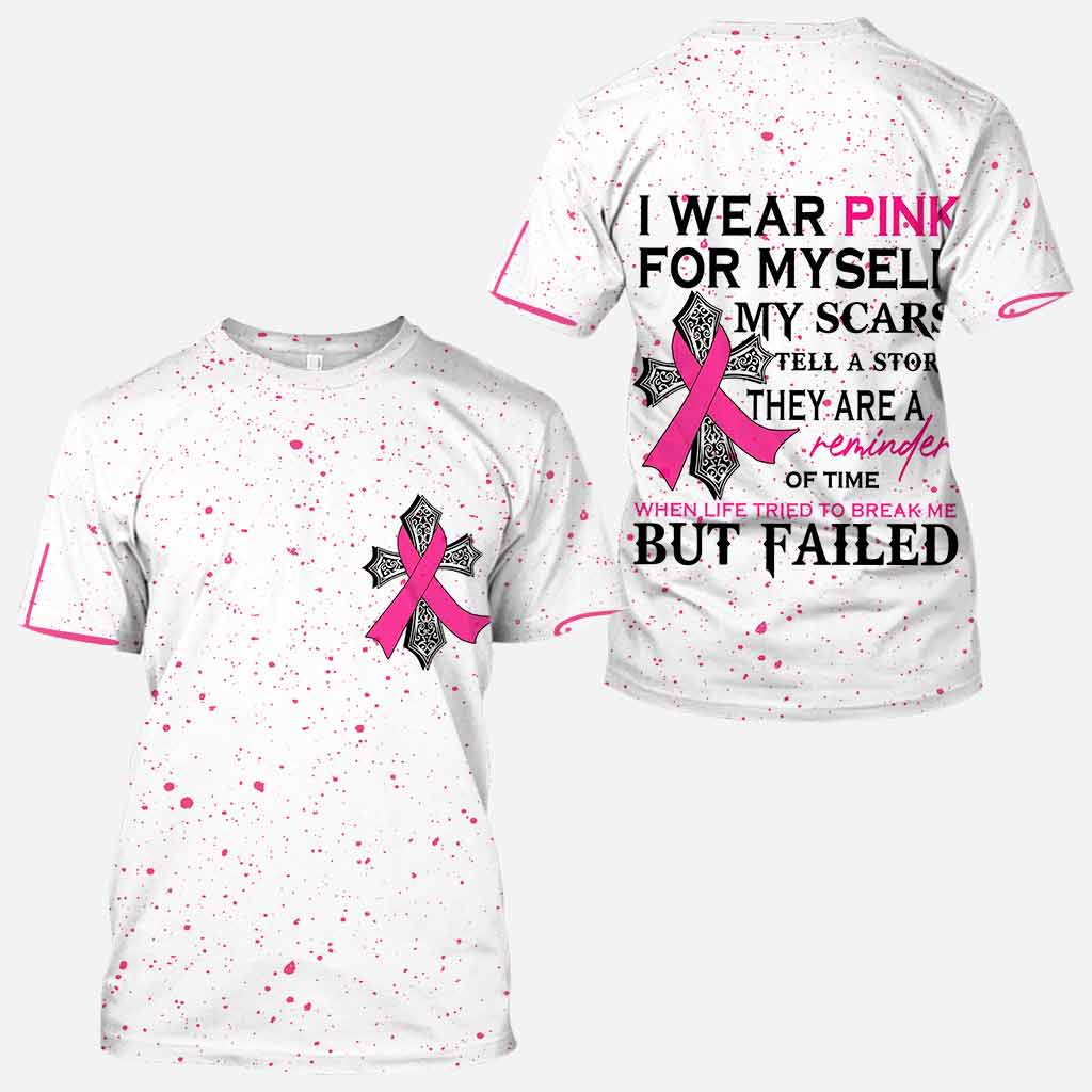 I We Wear Pink - Breast Cancer Awareness All Over T-shirt and Hoodie 1121