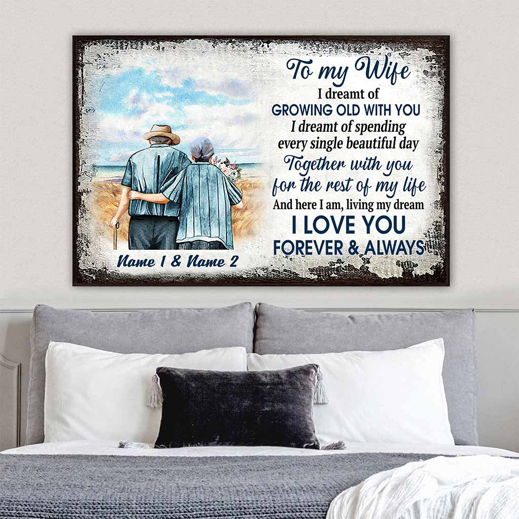 Disover I Love You Forever And Always - Personalized Couple Poster