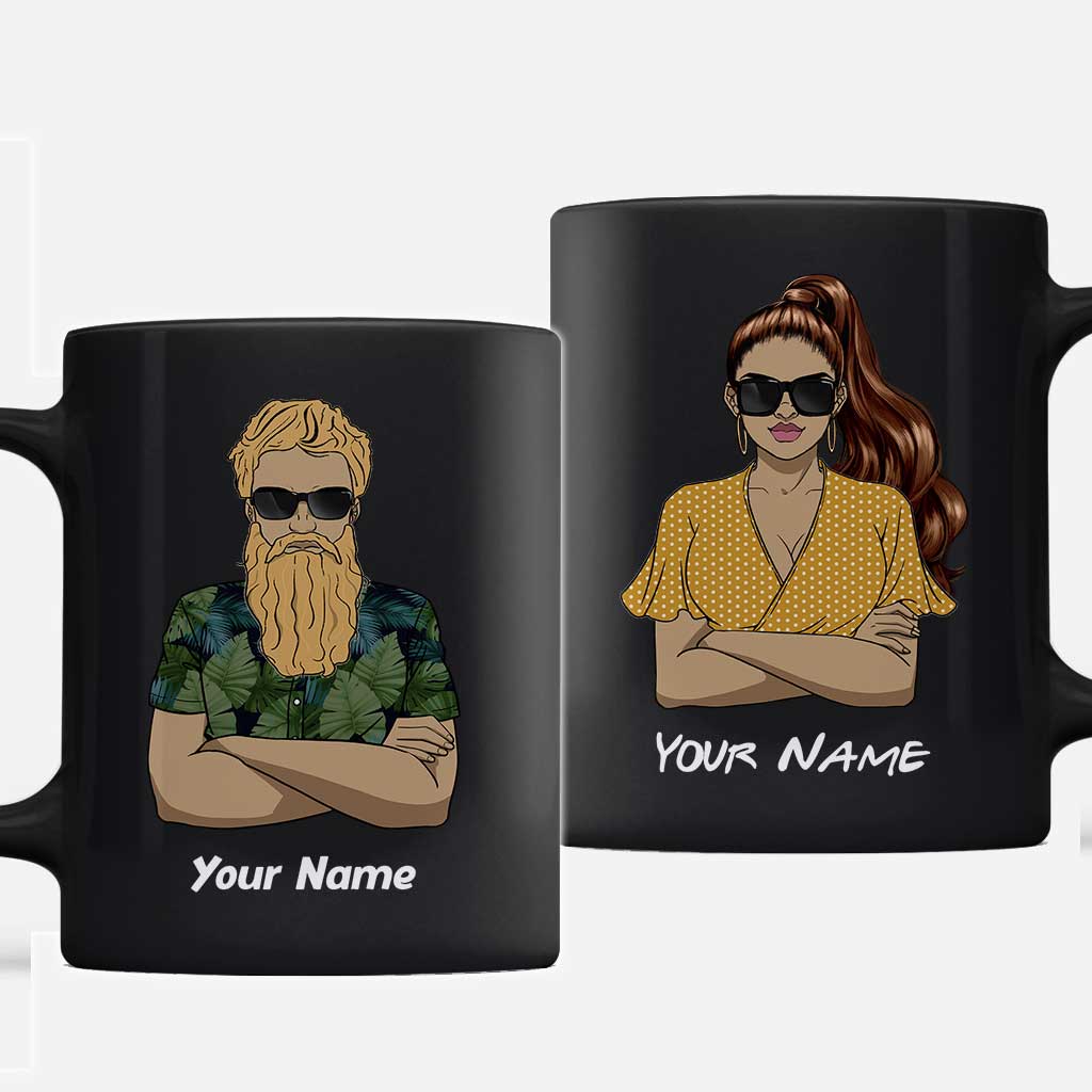 Discover The One Whose Ears Don't Work - Personalized Couple Mug