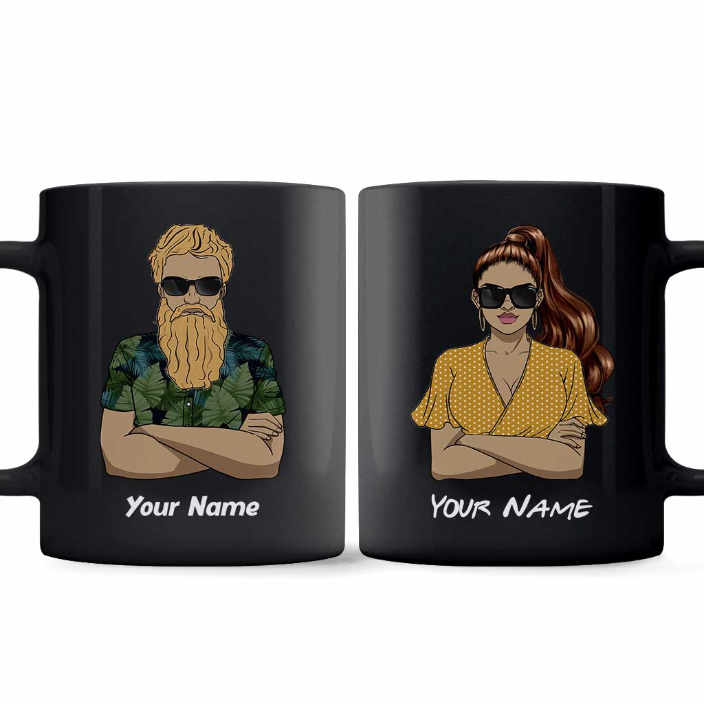 Discover The One Whose Ears Don't Work - Personalized Couple Mug