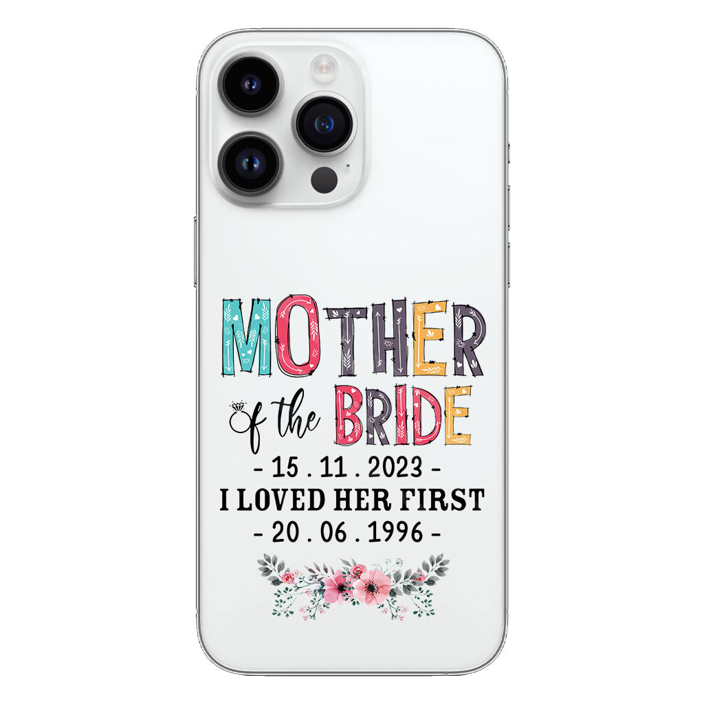 Mother Of The Bride - Personalized Mother Clear Phone Case