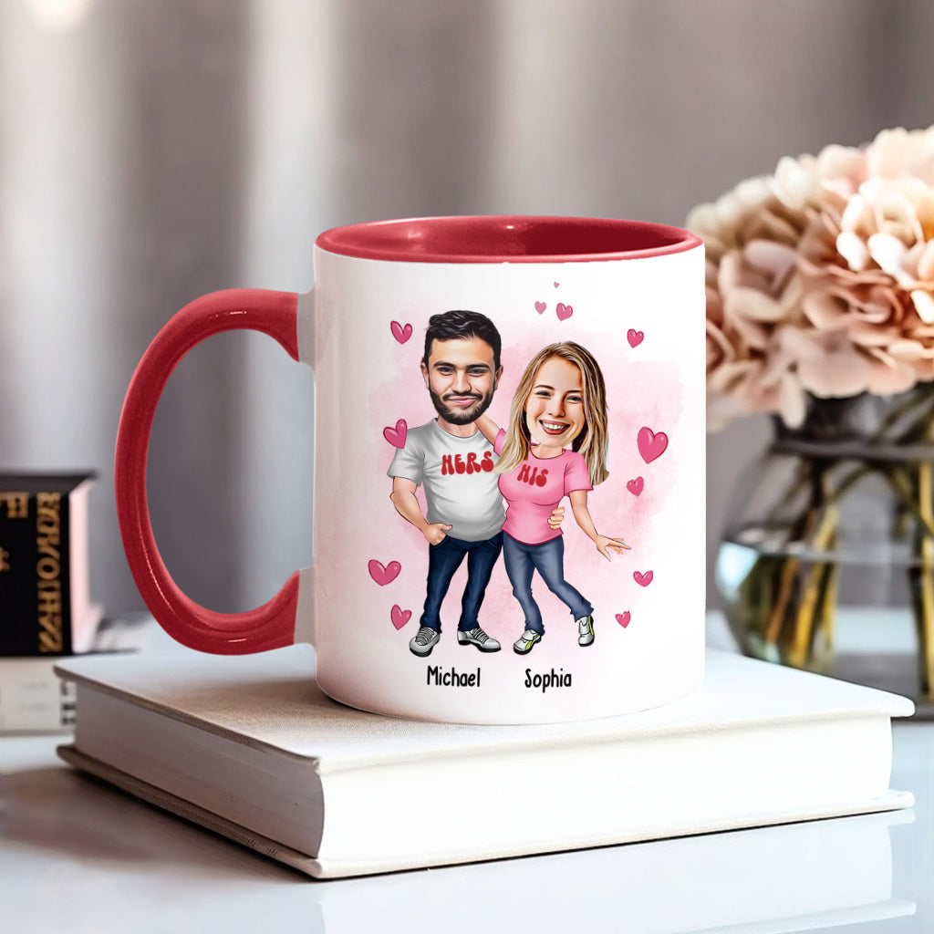 You're My Favorite - Personalized Couple Mug, Sunflowerly