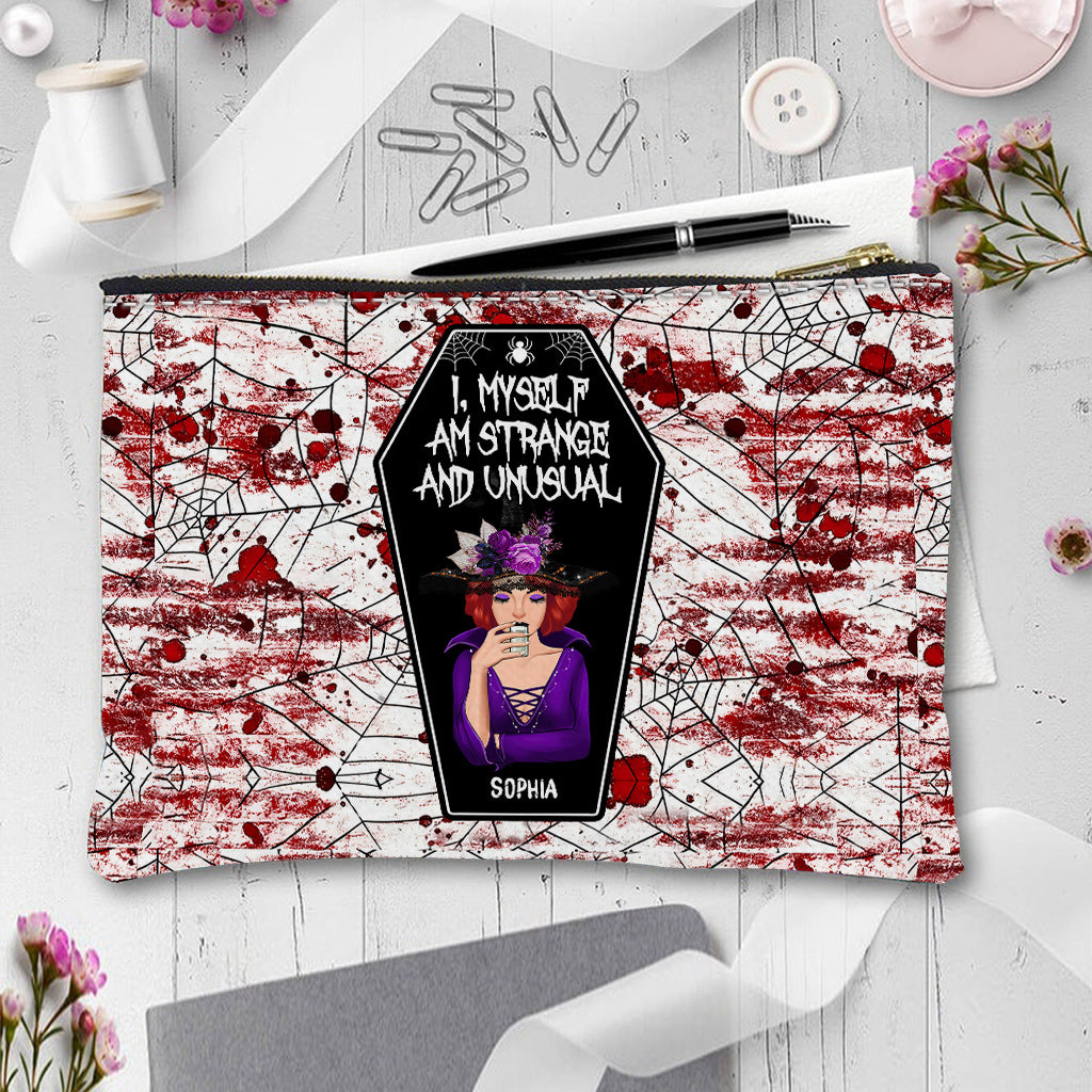 Discover I Myself Am Strange and Unusual - Personalized Witch Makeup Bag