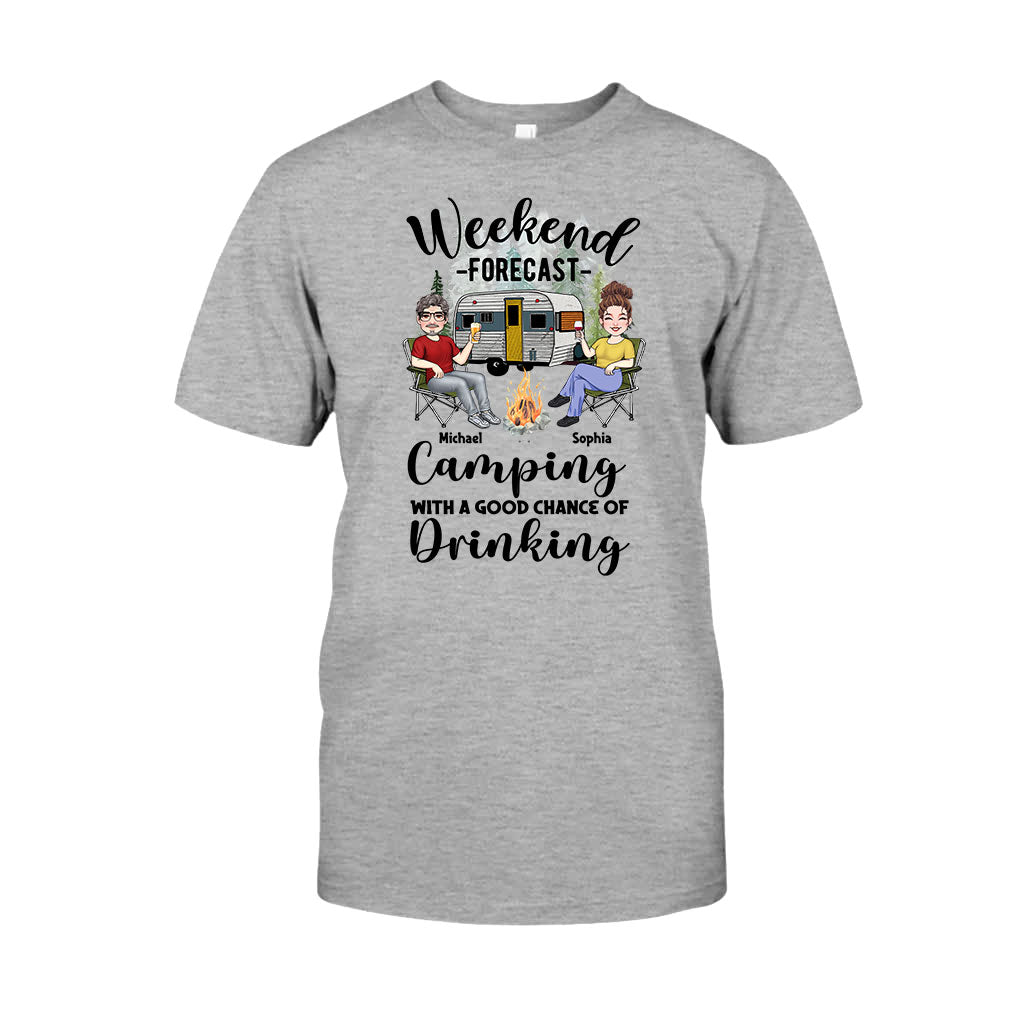 Weekend Forecast - Personalized Camping T-shirt And Hoodie